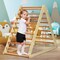Foldable Wooden Triangle Climbing Ladder with 21 Strips Perfect for Indoor Play